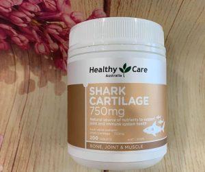 Viên uống sụn cá mập Healthy Care Shark Cartilage 750mg - Hỗ trợ điều trị xương khớp hiệu quả