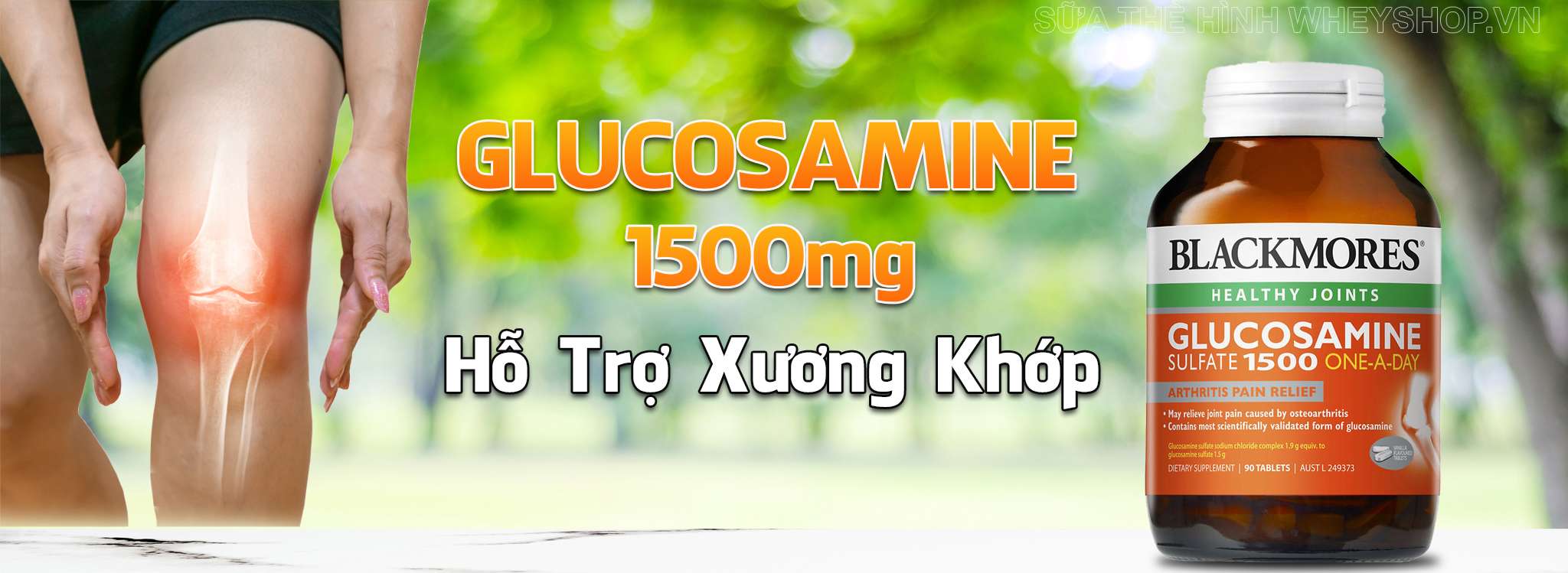 Bổ sung Blackmores Glucosamine Sulfate 1500 One-A-Day rất tốt cho sức khỏe xương khớp