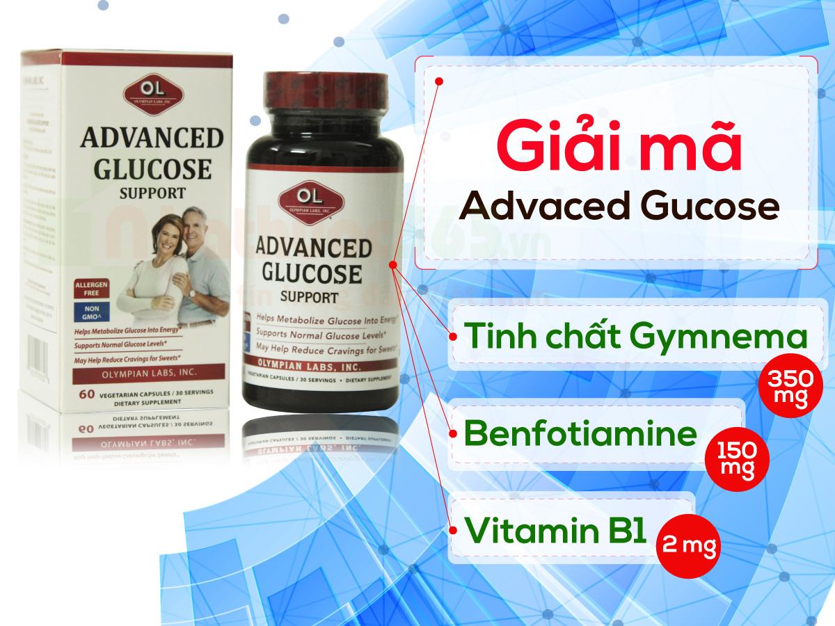 Thành phần chính có trong viên nang cứng Advanced Glucose Support