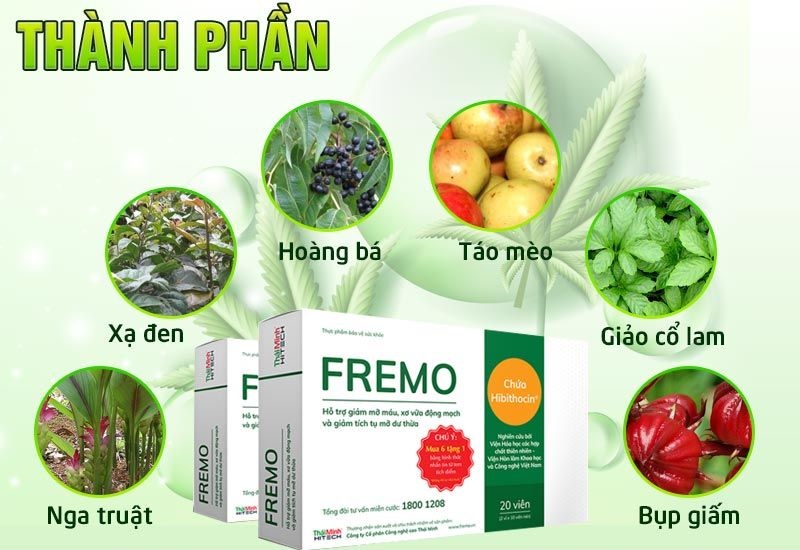 Thành phần chính có trong viên uống Fremo
