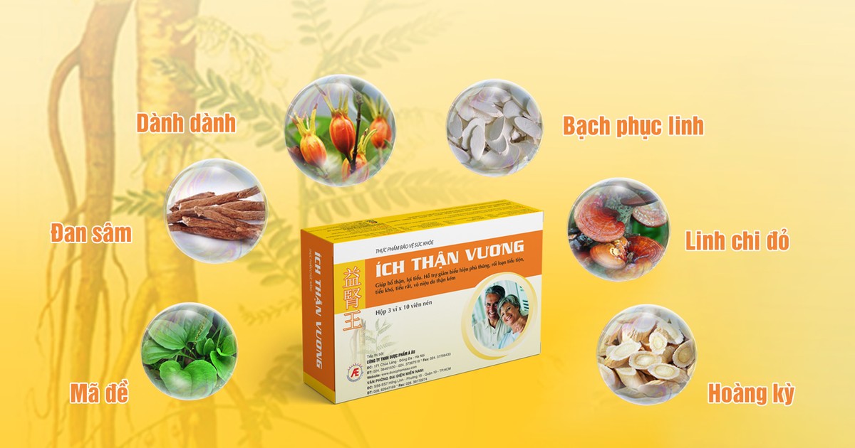 Thành phần có trong viên uống Ích Thận Vương